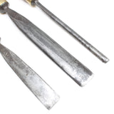 3x Addis Wood Carving Tools (Ash, Mahogany)