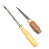 Old Swan Neck Mortice Chisel & Mortice Chisel - 1/4", 1/2" (Beech)