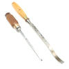 Old Swan Neck Mortice Chisel & Mortice Chisel - 1/4", 1/2" (Beech)