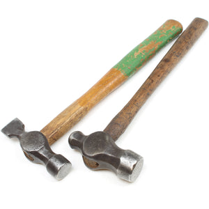 Old Ball-Pein Hammer & Side Cross-Pein Hammer (Ash, Hickory)