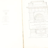 2x Old Architectural Building Construction Books C.1920's