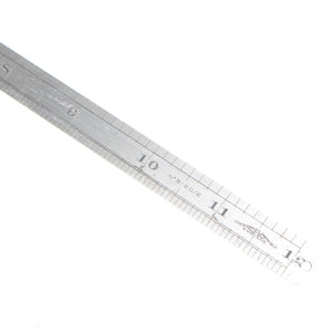 Old Chesterman Steel Rule - No 312D/2 - 12"