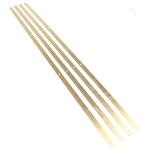 4x Rabone Chesterman Brass Rules - No 1321 - 1m & Wooden No. 1597
