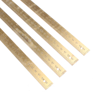 4x Rabone Chesterman Brass Rules - No 1321 - 1m & Wooden No. 1597