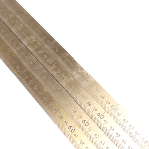 4x Rabone Chesterman Brass Rules - No 1321 - 1m & Wooden No. 1597