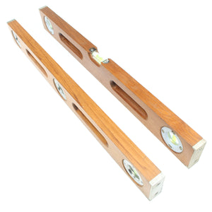 2x Vintage Wooden Levels - 24"