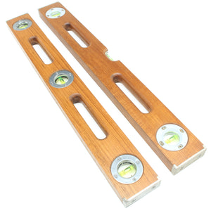2x Vintage Wooden Levels - 24"
