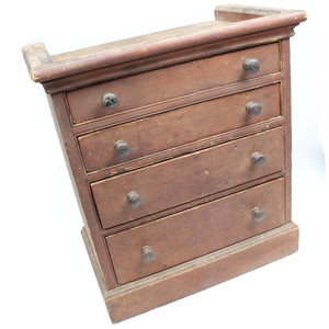 Old Rustic Small Collectors Drawers Unit - UK ONLY