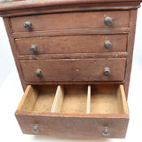 Old Rustic Small Collectors Drawers Unit - UK ONLY