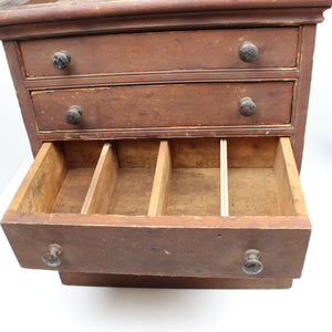 Old Rustic Small Collectors Drawers Unit - UK ONLY