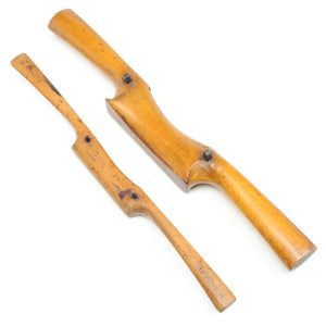 2x Old Wooden Spokeshaves