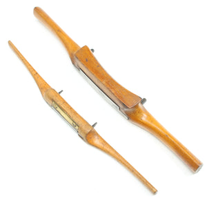 2x Old Wooden Spokeshaves