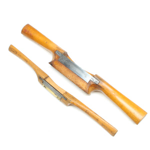 2x Old Wooden Spokeshaves