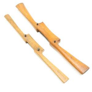 2x Old Wooden Spokeshaves