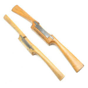 2x Old Wooden Spokeshaves
