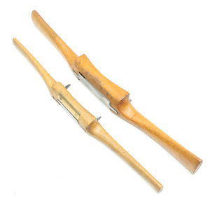 2x Old Wooden Spokeshaves