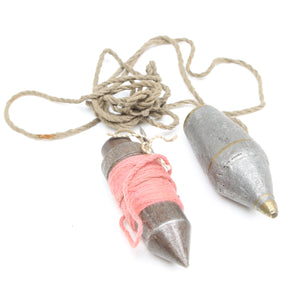 2x Old Plumb Bobs