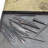 21x Silversmiths / Engravers / Jewellery Makers Chisels
