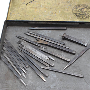 21x Silversmiths / Engravers / Jewellery Makers Chisels