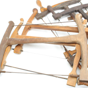 6x Old Bow Saws (A/F) (Display/Repairs)