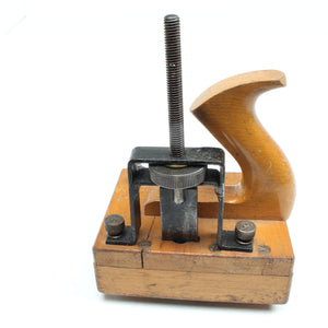 Old Specialist Leatherworkers / Bookbinders Clamp Cutting Tool