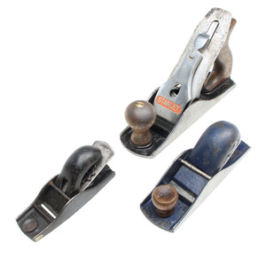 Old Smoothing Plane & Block Planes (Beech)