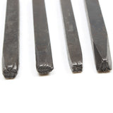 4x Old Leather Punches / Wood Punches - Flowers / Leaves