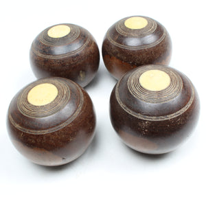4x Old Lignum Bowls - ENGLAND, WALES, SCOTLAND ONLY