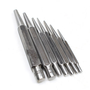 SOLD - 7x Old Starrett Punches (USA)