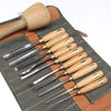 SOLD - Ashley Iles Wood Carving Tool Set + Mallet (Beech)