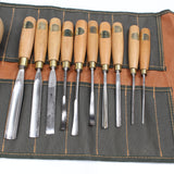 SOLD - Ashley Iles Wood Carving Tool Set + Mallet (Beech)