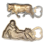 Old Bull and Goddess Bottle Openers