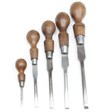 5x Old British / Sheffield Screwdrivers (Beech)