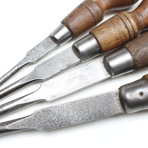 4x Old Signal (Sheffield) Screwdrivers (Beech)