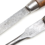 6x Old Small Wooden Handled Screwdrivers (Beech)