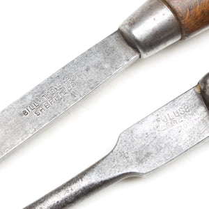 6x Old Small Wooden Handled Screwdrivers (Beech)