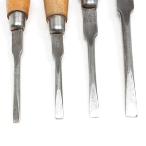 4x Old Small Signal (Sheffield) Screwdrivers (Beech)
