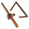 Old Long Wooden Marking Gauge 18" & Wooden Bevel 12 1/2"