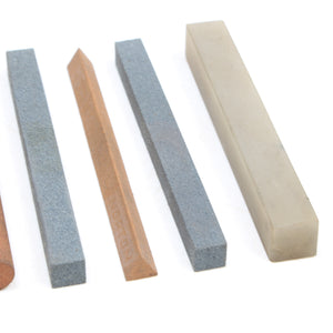 8x Various Small Slipstones / Shaped Sharpening Stones