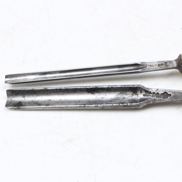 2x Ward Outcannel Firmer Gouges - 1/4