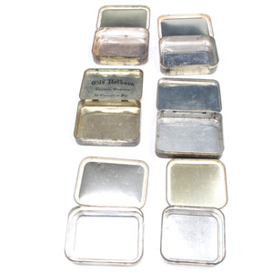 6x Old Tobacco Tins