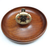 Old Ships Wheel Nutcracker Wooden Bowl - 9 1/2"