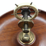 Old Ships Wheel Nutcracker Wooden Bowl - 9 1/2"