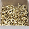 Brass Escutcheon Pins 1/2" & Brass Plated Hook Eyes 3/4"