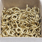 Brass Escutcheon Pins 1/2" & Brass Plated Hook Eyes 3/4"