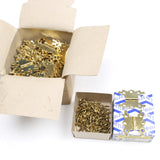 Box of Fancy Hinges 1 5/8" & Box of Nettlefolds Brass CSK Screws 1/2" x 3