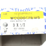 Box of Fancy Hinges 1 5/8" & Box of Nettlefolds Brass CSK Screws 1/2" x 3