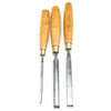 3x Old I Sorby Firmer Gouges (Boxwood)