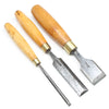 3x Old Woodwork Bevel Edge Chisels (Boxwood)