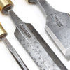 3x Old Woodwork Bevel Edge Chisels (Boxwood)